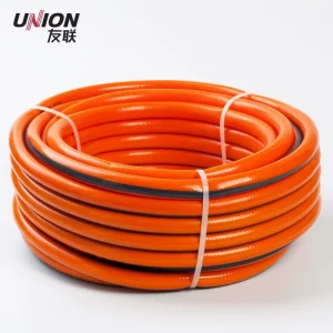 Heavy Duty Orange PVC Air Hose Fiber Reinforced Flexible Gas Hose for Industrial Pneumatic and LPG Transfer 3 8 1 2Inch