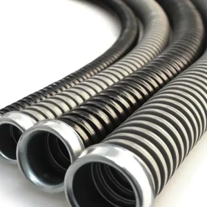 Heavy Duty PVC Coated Steel Flexible Conduit EMI RFI Shielding Insulated Wire Protection Tube IP68 Fire Resistant Low Voltage