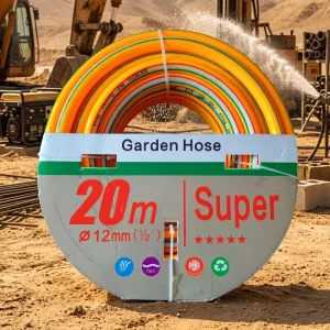 Heavy Duty PVC Garden Water Hose Pipe Heat Resistant High Pressure Abrasion Resistant Industrial Grade 1/2″-1″ Available