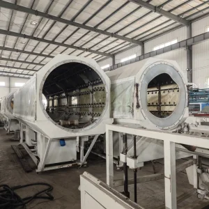 Heavy Duty Used HDPE Pipe Manufacturing Line with ABA Three Layer Multi Layer Pipe Extrusion Technology