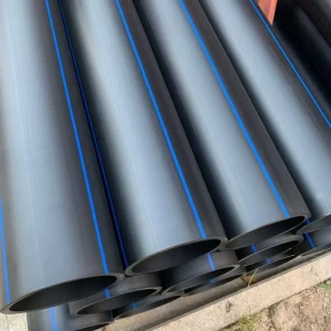 High Density HDPE PE Plastic Water Supply Pipe With Solid Wall Design And Welding Connection For Industrial Applications
