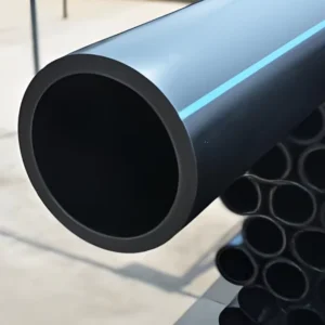 High Density PE100 HDPE ISO Certified 20 1000mm Black Blue Stripes Water Supply Irrigation Pipe Flexible High Pressure for