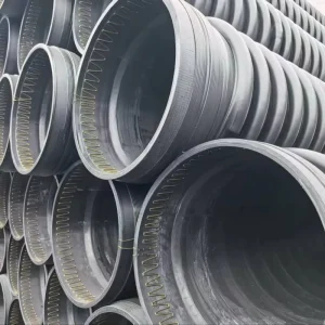 High Density Polyethylene HDPE Double Wall Corrugated Pipe Plastic Ribbed Pipe