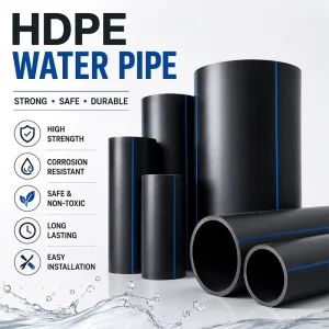 High-Density Polyethylene Material DN110 HDPE Drainage Tube Water Supply Pipe PE100 SDR 17 PEAD Pipe 36 Inch Poly Pipe