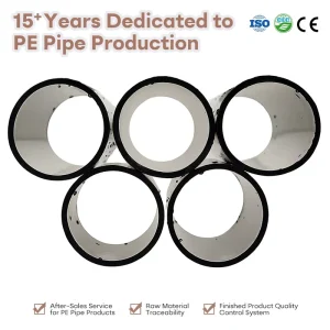 High Density Polyethylene Smooth Inner Wall Anti Pressure PE100 8 Inch DN200mm HDPE Drainage Pipe for Sewage Rain Drain