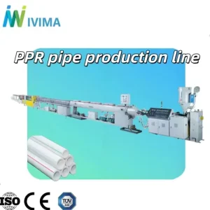 High Efficiency Universal Single Screw Hot Cold Water PPR Plastic Pipe Extrusion Production Line