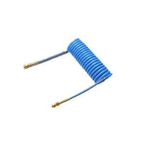 High Elasticity Plastic Spiral Tube Pneumatic Recoil Air Hose for Auto Brake PA PU Material