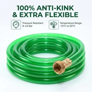 Premium Quality One Half Inch PVC Garden Hose Lightweight Flexible Plastic Yard Irrigation Hose