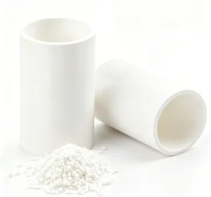 High Impact Strength White PVC Granules SG5 Flame Retardant for Electrical Conduits