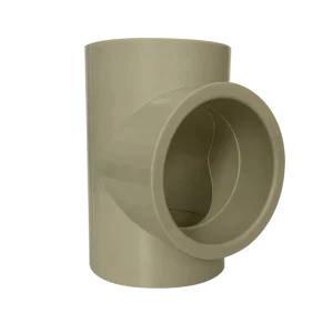 High Intensity Eco friendly Plastic Water Pipe PPH Tee for Sewage Disposal