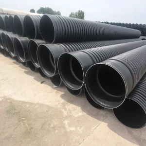 High Performance PE Double Wall Corrugated Pipe For Underground Drainage
