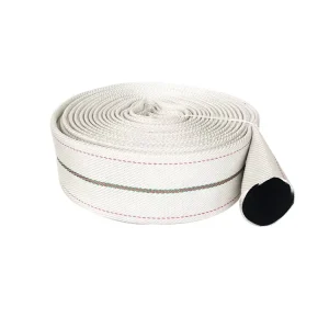 High Pressure 1.5” 2” 2.5” Fire Fighting Hose Pipe White Red Double Jacket Fire Hose PVC Rubber EPDM Lining