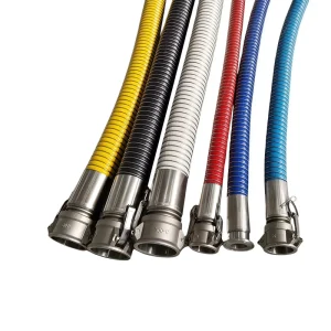 High Pressure 3inch Heavy Duty High Temperature Resistance Chemical Composite Hose Flexible Water Hose Rubber Oil Hose Cutting
