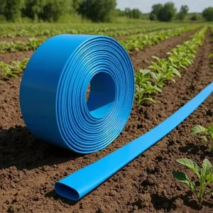 High Pressure 4 6 8 10 bar Agricultural Irrigation Flexible Pump Water Discharge PVC Yellow Blue Red Lay Flat Hose Pipe Tube