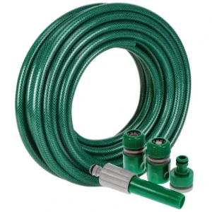 High-Pressure Braided Chemical Hose with Fittings High Strength Garden Hoses Anti-Corrosion Car Wash 3 Reel Hose