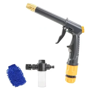 High-Pressure Car Wash Water Gun Hose with Garden Cleaning Water Nozzle