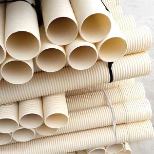 High Pressure Double Wall Corrugated PVC Suction Reinforced Hose Corrosion Resistant Socket+Rubber Ring Seal 100-800mm Sizes
