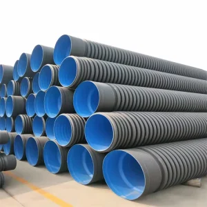 High Pressure Double-Wall HDPE Corrugated Plastic Irrigation Pipe Flexible Socket for Agricultural & Industrial Use