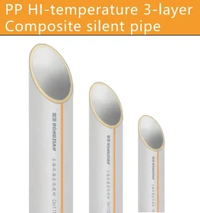 High Pressure Durable Flexible PP Silent 10dB Drainage Pipe for Building Projects Apartments