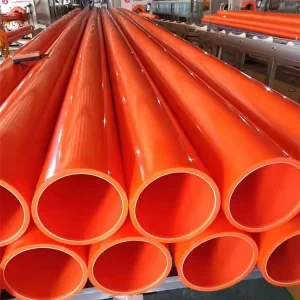 High Pressure Durable Lightweight MPP Plastic Electrical Protection Pipe Fireproof Underground Waterproof Cable Conduit
