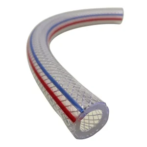 High Pressure Fiber Reinforced PVC Braided Suction Hose Transparent Plastic Tubes for Water Supply