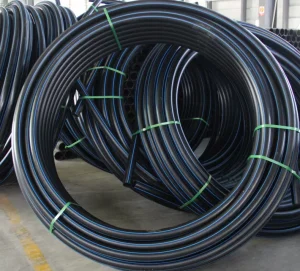High Pressure HDPE Plastic Irrigation System Pipe PE100 Black Water Drainage Hose for Farmland Park PE Material