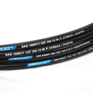 High Pressure Hydraulic Hose SAE 100R17 1/2 Wire Steel Braided Manguera Hidraulico 21MPa 3/8″