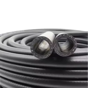 High Pressure Industrial Rubber Hose Wear Resistant with Reinforced Fiber Woven for Heavy Duty Air Water Custom Cutting Service