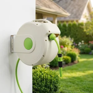 High Pressure Industrial Strength PP/PVC Material Automatic Retractable Garden Hose Reel CNS Car Wash Gardening