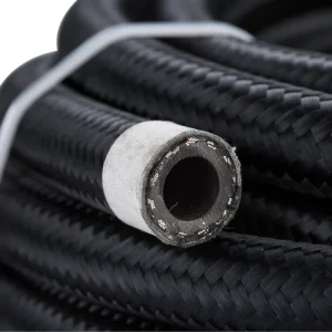 High Pressure Nylon Braided Rubber Hose AN4 AN6 AN8 AN10 With Stainless Steel Wire Reinforcement for Fuel and Oil Systems