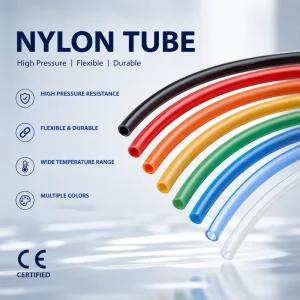 High Pressure PA12 Nylon Braided Hose Hydraulic Tube 3mm-25mm OD Black Natural Color for Industrial Fluid