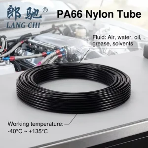 High Pressure PA66 Nylon Tube Pneumatic Air Hose Polyamide 66 Flexible Tubing Metric Size 4-16mm CE Certified OEM ODM