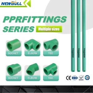 High Pressure PPR Plastic Water Pipes Elbow 90 Fittings Welding Connection Smooth Surface Injection Molding
