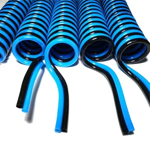 High Pressure PU Twin Recoil Spiral Pneumatic Hose 8mm PU Multi-row Coil Tube for Air and Fluid