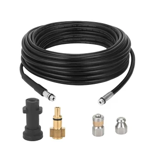 High Pressure PVC Jetting Drain Hose Custom 5m Sewer Cleaning Hose for Car Washer Made Plastic China Zhejiang