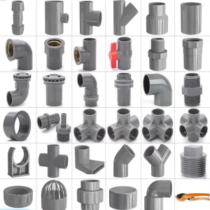 High Pressure PVC/UPVC Industrial Grade Fittings with 3-Year Warranty Flexible Tee Pipe for Water Supply and Drainage Plumbing