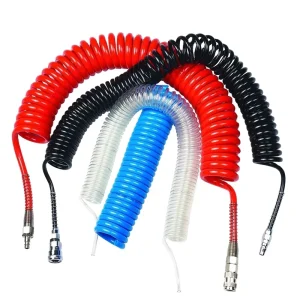 High Pressure Pneumatic Steam Pipe Air Pneumatic Tools Long Hose Pump Spiral Retractable Pipe Air Compressor Hose PU Spring Tube