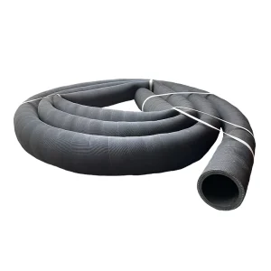 High Pressure Rubber Hoses Hydraulic Oil Pipes Black Braided