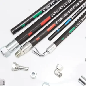 High-Pressure SAE 100 R1 Black Nylon Fuel Oil Air Steel Wire Braided Hydraulic Rubber Hose Pipe 1/4 Inch 3/4 Inch Cutting
