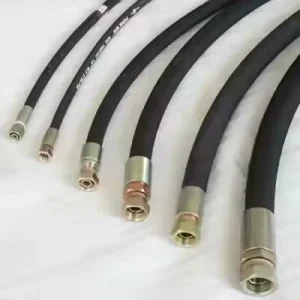 High Pressure SAE 100 R1 Black Nylon Fuel Oil Air Steel Wire Braided Hydraulic Rubber Hose Pipe 1/4 Inch 3/4 Inch Cutting