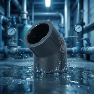 High Pressure SDR11 Socket 45 Elbows PE Water Supply Pipes ISO Standard Customized Municipal Water Supply