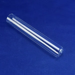 High Purity Bottom Quartz Test Tube Heat Resistant One End Closed Transparent Customizable Lab Welding Cutting Bending