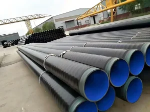 High Quality 3PE Coated Spiral Steel Pipe Anti Corrosion Epoxy Coated Welded Pipe for Oil Water Gas Transmission