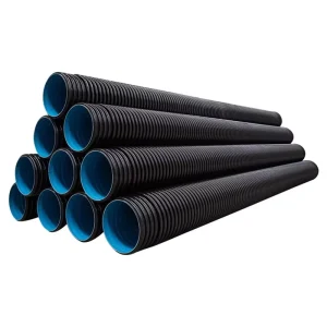 High Quality Black HDPE Corrugated Drain Culvert Pipe Durable Flexible Low Price High Pressure Resistant Made of PE Material
