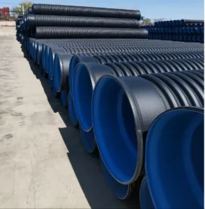 High Quality Black HDPE Double Wall Corrugated Drain Culvert Pipe Flexible Durable High Pressure Resistant