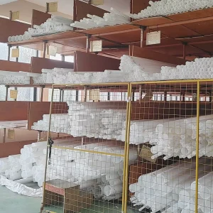 High Quality Chemical Resistance 100% PTFE Pipe Factory Direct Plastic Extrusion Molding Tensile Strength 18MPa Break