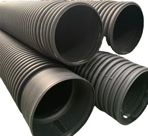 High Quality Double Wall Corrugated HDPE Pipes From China Factory DWC EN13476 1 for Water Drainage and Sewage