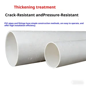 High Quality Durable White PVC Plastic Pipes 40 60 UV Resistant Non Toxic Customizable Length Industrial Garden Drainage