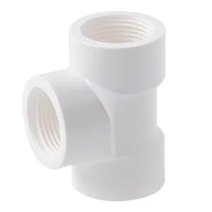 High Quality Factory PVC Pipe Fittings BS Standard Thread Female Tee for Water Supply Low Price High Pressure