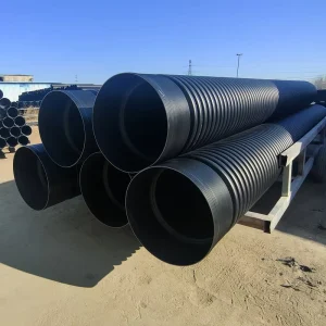 High Quality Flexible Eco-Friendly HDPE Double Wall Corrugated Sewer Pipe SN8 High Pressure Drainage Sewage Anti-Corrosion Heat